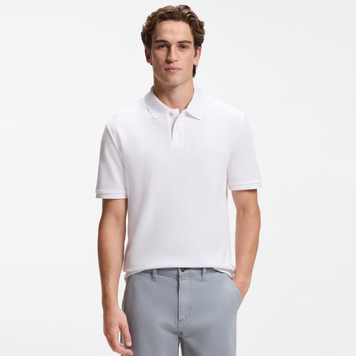 Boss Phoenix Polo Wit