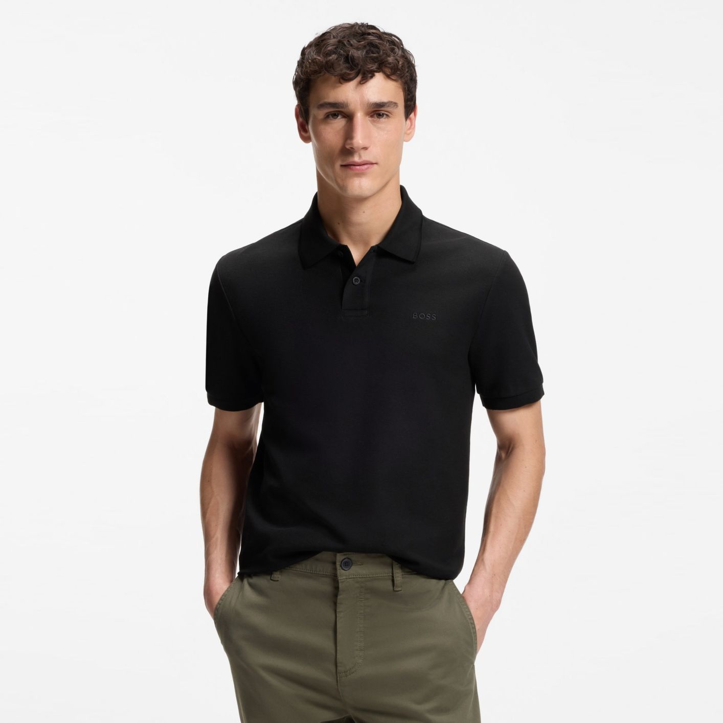 Boss Phoenix Polo Zwart