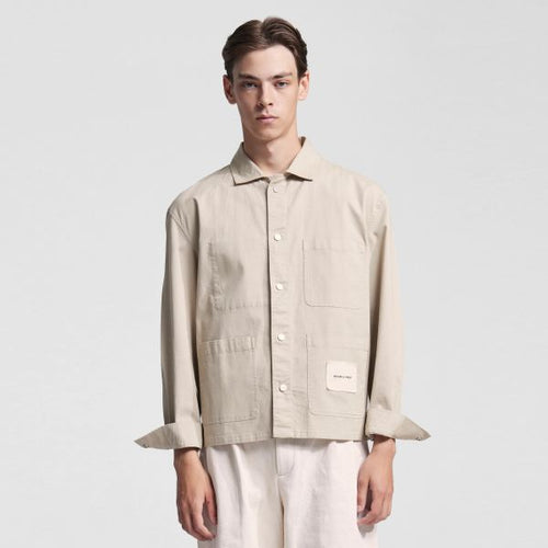 Bram's Fruit Chore Overshirt Beige
