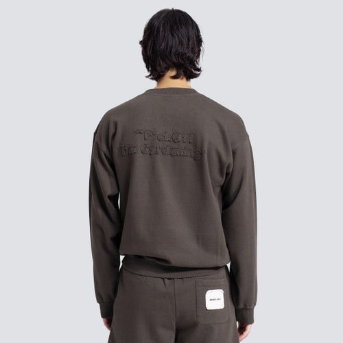 Bram's Fruit Cut & Sew Gardening Sweater Antraciet