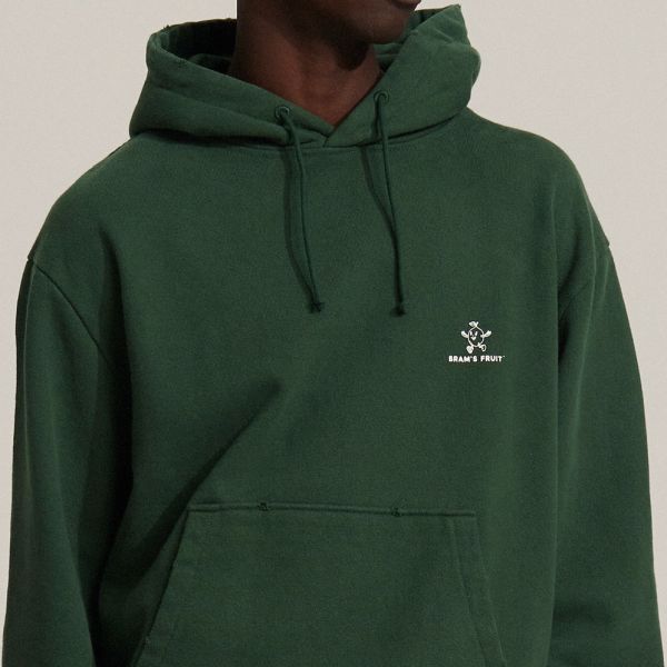 Bram’s Fruit Distressed Hoodie Donker Groen