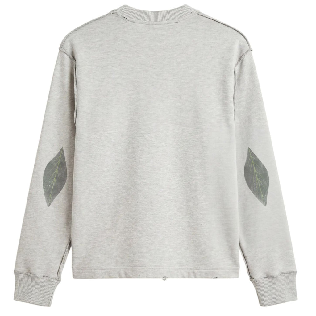 Bram’s Fruit Distressed Leaf Longsleeve T-shirt Grijs
