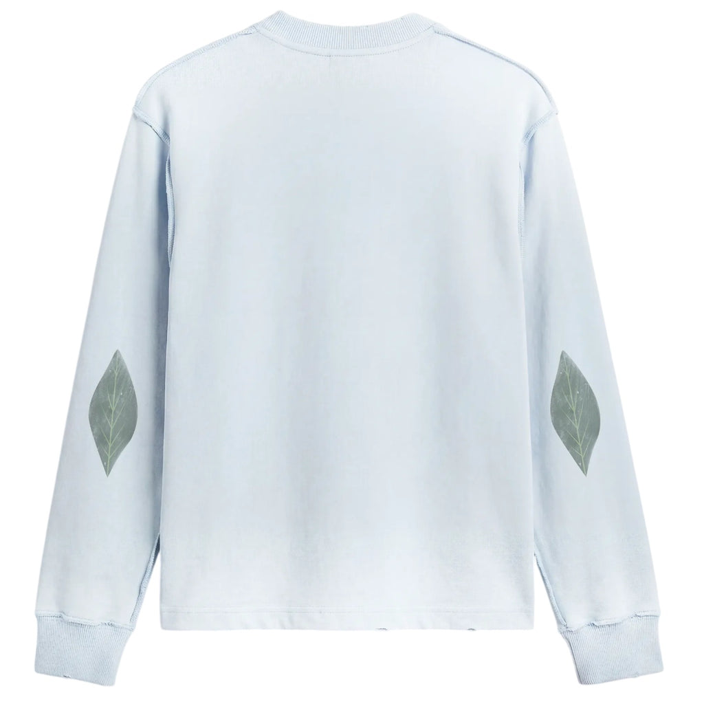 Bram’s Fruit Distressed Leaf Longsleeve T-shirt Licht Blauw
