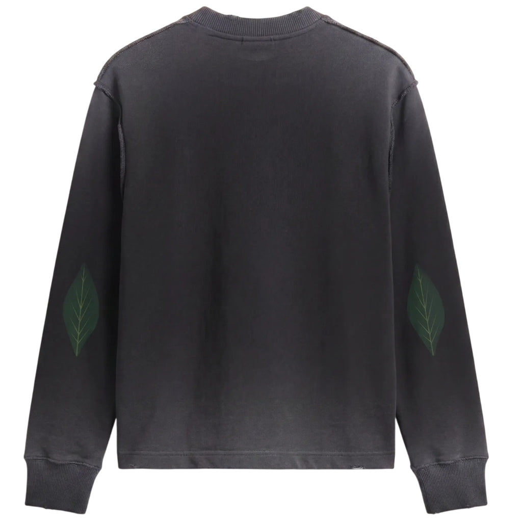 Bram’s Fruit Distressed Leaf Longsleeve T-shirt Zwart
