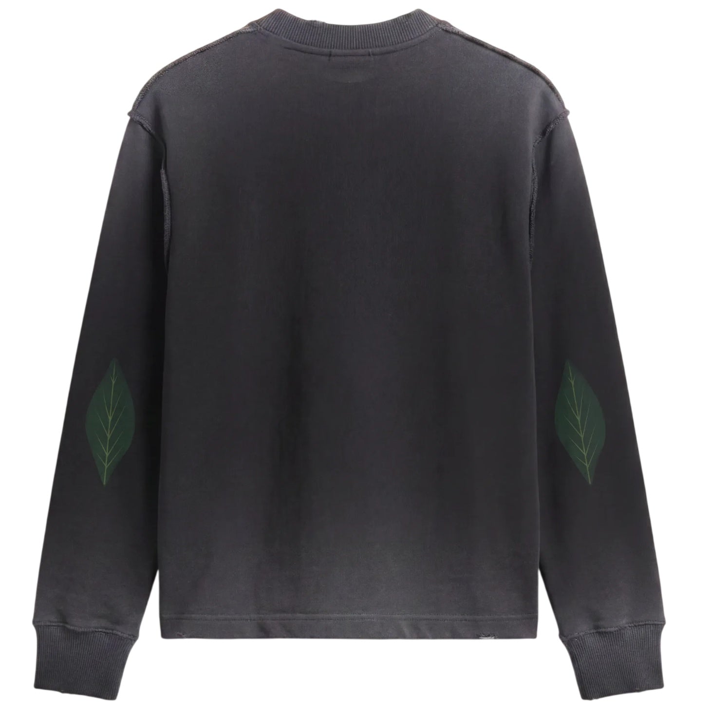 Bram’s Fruit Distressed Leaf Longsleeve T-shirt Zwart