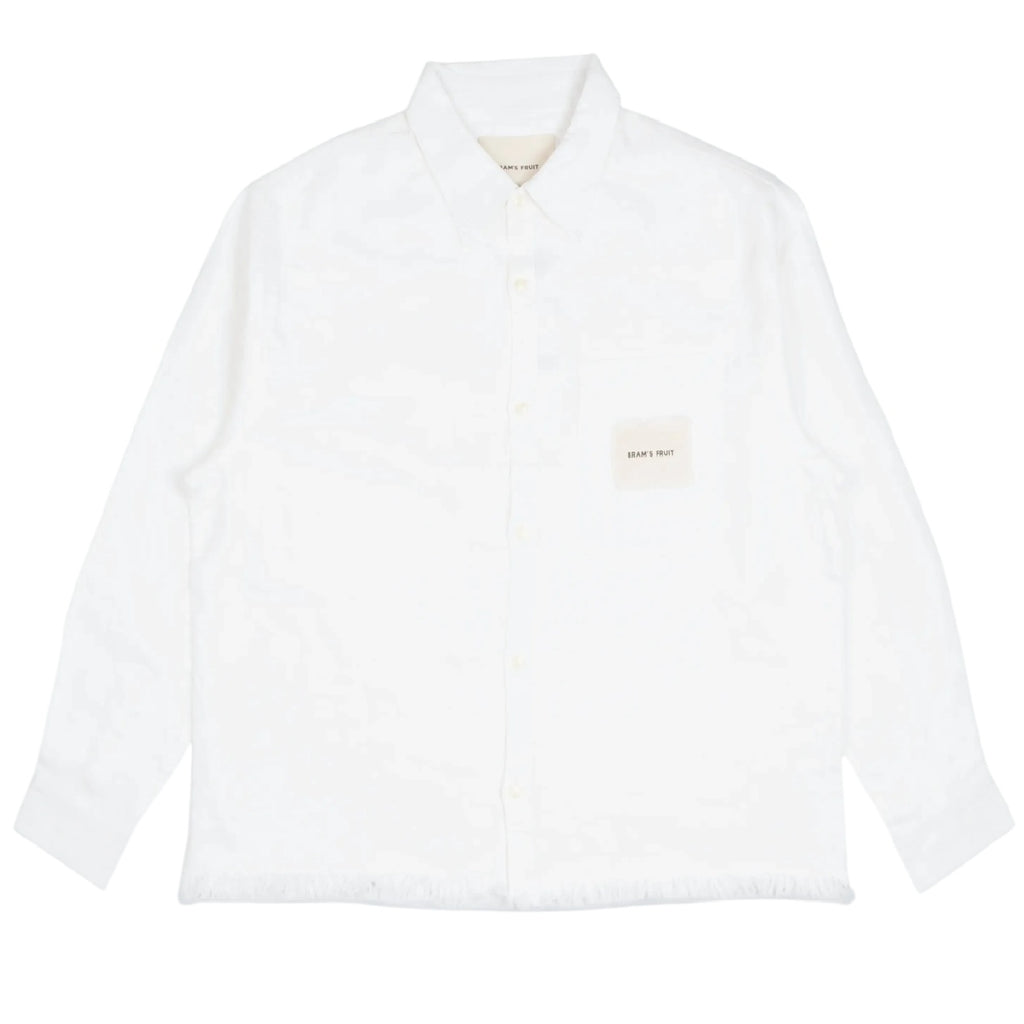 Bram's Fruit Distressed Linen Overhemd Wit