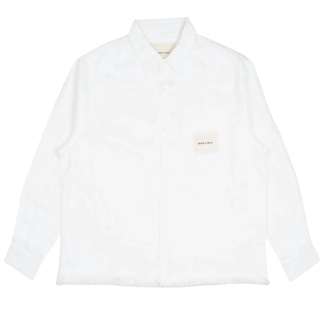 Bram's Fruit Distressed Linen Overhemd Wit