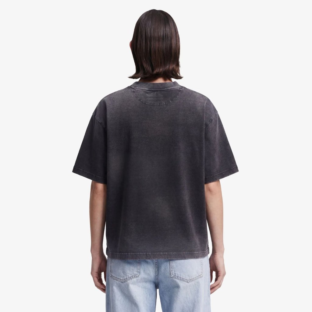Bram’s Fruit Distressed Script Logo T-shirt Zwart