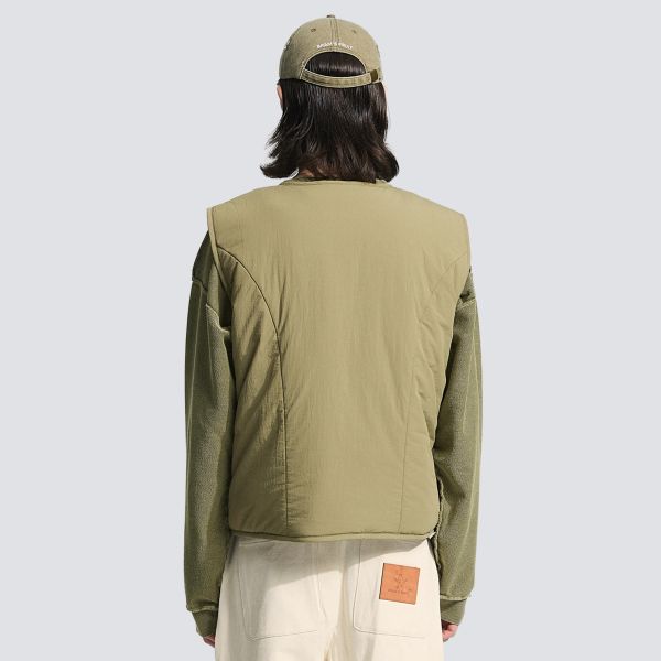 Bram's Fruit Emblem Patch Padded Bodywarmer Groen