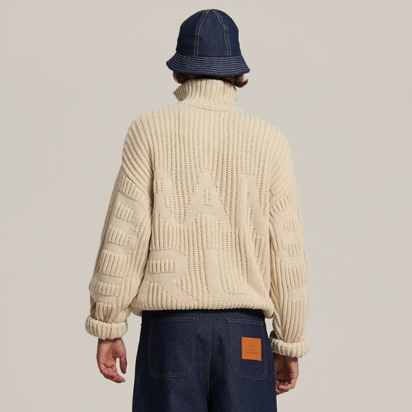 Bram's Fruit Fisherman Knit Sweater Beige