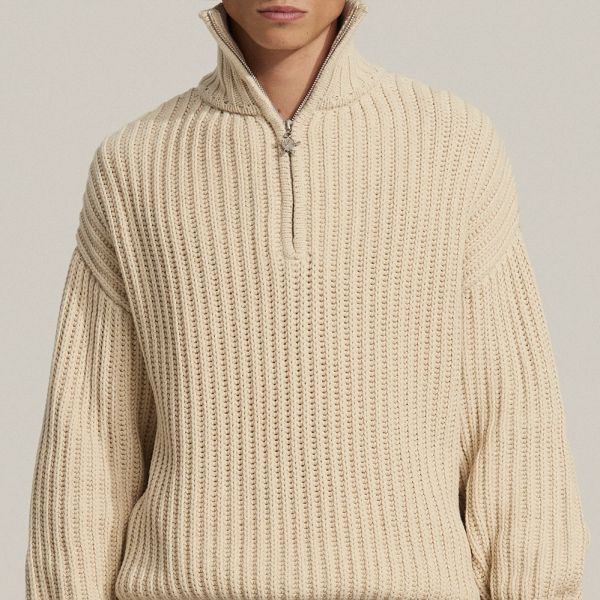 Bram's Fruit Fisherman Knit Sweater Beige