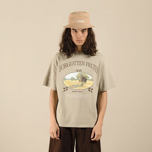 Bram's Fruit Forgotten Fruits Harvest T-shirt Licht Groen