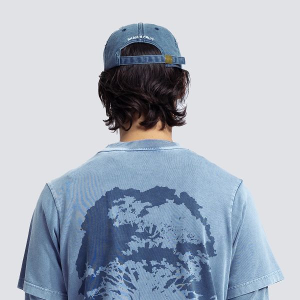 Bram's Fruit Gardening Distressed Cap Blauw