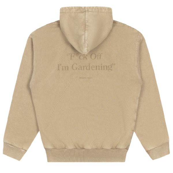 Bram's Fruit Gardening Distressed Hoodie Beige