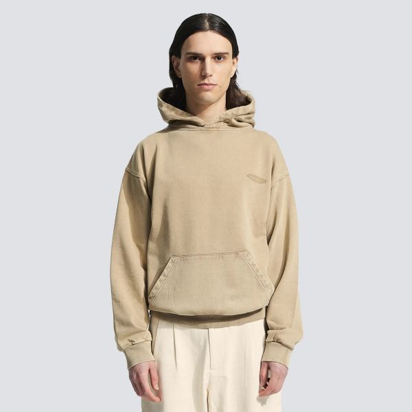 Bram's Fruit Gardening Distressed Hoodie Beige