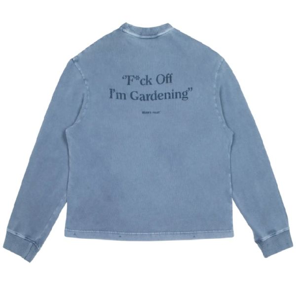 Bram's Fruit Gardening Distressed Longsleeve T-shirt Blauw