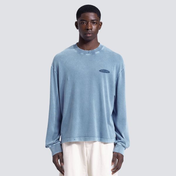 Bram's Fruit Gardening Distressed Longsleeve T-shirt Blauw