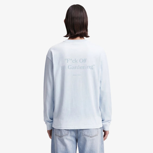 Bram's Fruit Gardening Distressed Longsleeve T-shirt Licht Blauw
