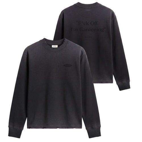 Bram's Fruit Gardening Distressed Longsleeve T-shirt Zwart