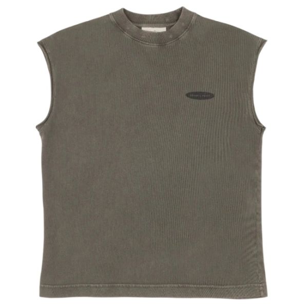 Bram’s Fruit Gardening Distressed Sleeveless T-shirt Antraciet