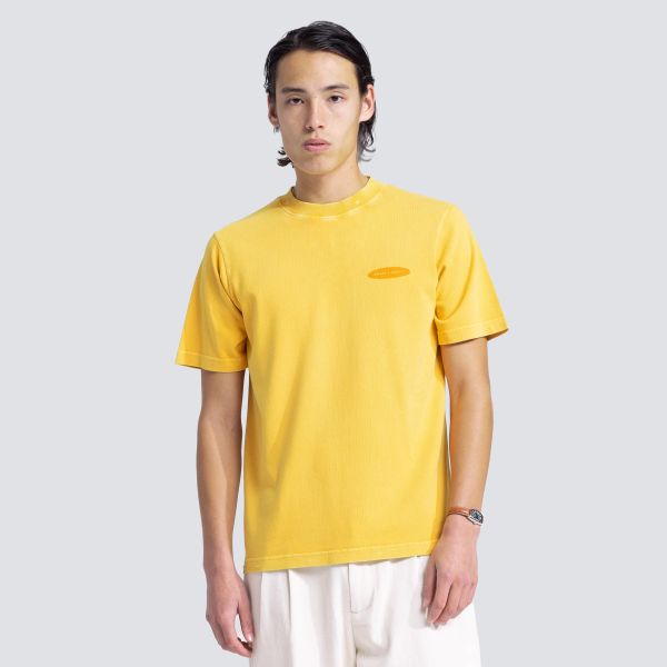Bram's Fruit Gardening Distressed T-shirt Geel