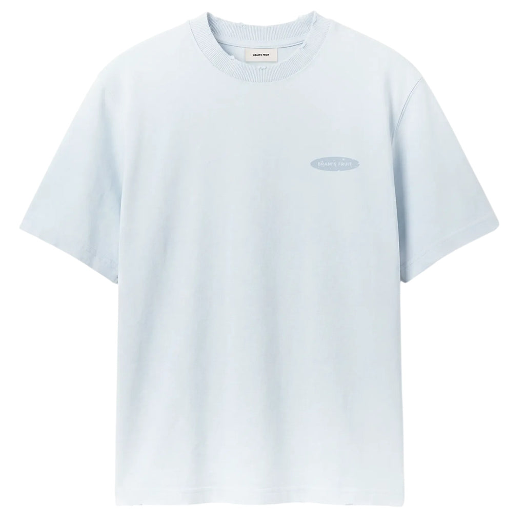 Bram's Fruit Gardening Distressed T-shirt Licht Blauw
