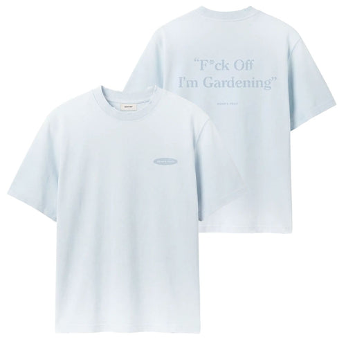 Bram's Fruit Gardening Distressed T-shirt Licht Blauw