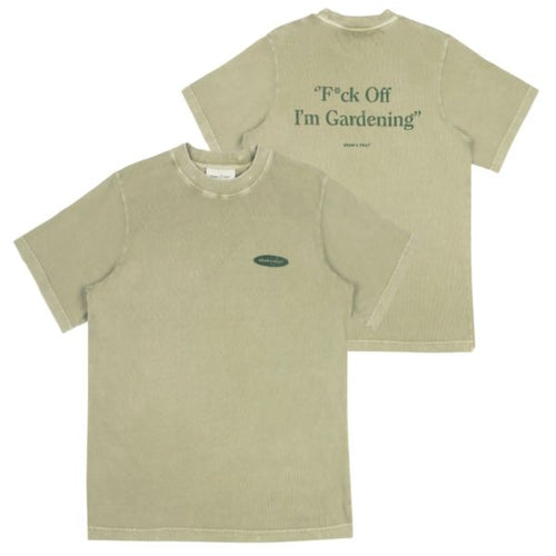 Bram's Fruit Gardening Distressed T-shirt Licht Groen