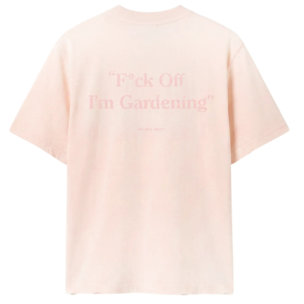Bram's Fruit Gardening Distressed T-shirt Roze