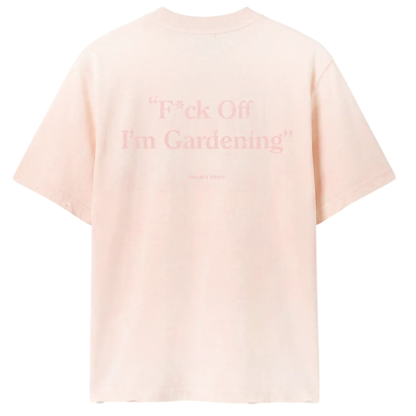 Bram's Fruit Gardening Distressed T-shirt Roze