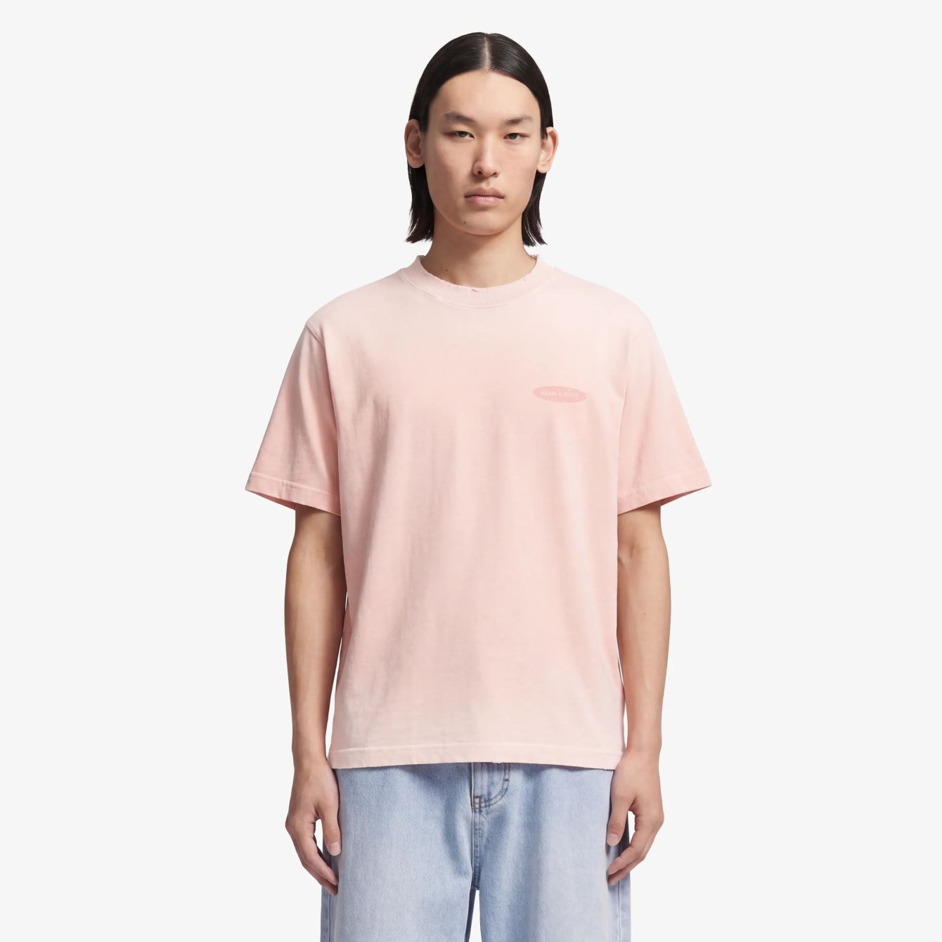 Bram's Fruit Gardening Distressed T-shirt Roze