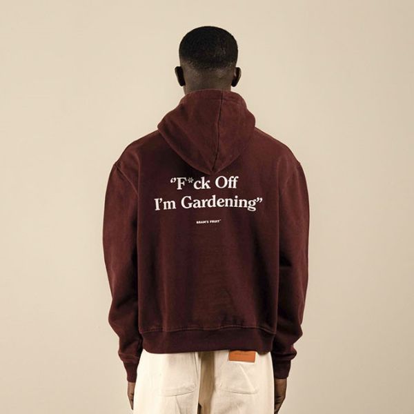 Bram's Fruit Gardening Hoodie Bordeaux