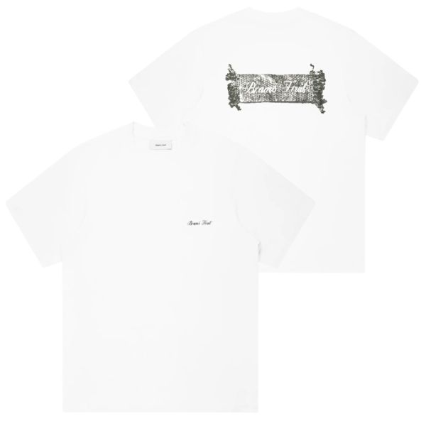 Bram’s Fruit Gardening Label T-shirt Wit