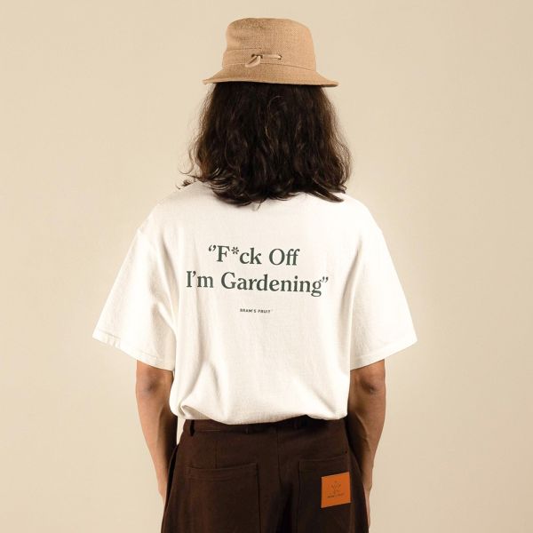 Bram's Fruit Gardening T-shirt Wit