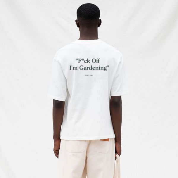 Bram's Fruit Gardening T-shirt Wit