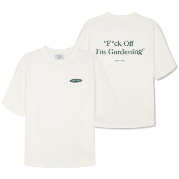 Bram's Fruit Gardening T-shirt Wit