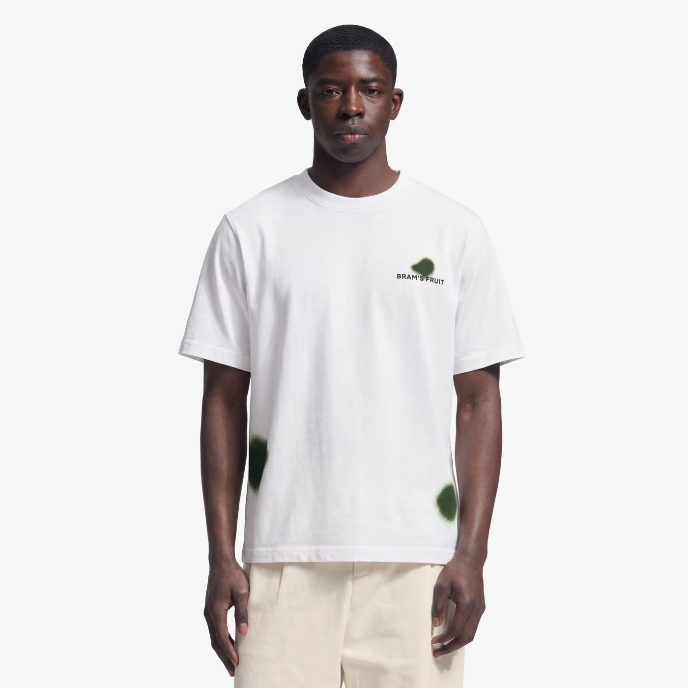 Bram’s Fruit Grass Stain T-shirt Wit