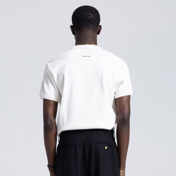 Bram’s Fruit Heavy Rib T-shirt Wit
