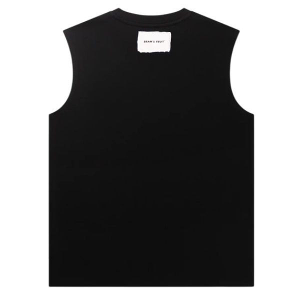 Bram’s Fruit Heavy Rib Tank Top Zwart