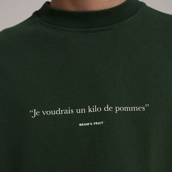 Bram’s Fruit Je Voudrais T-shirt Donker Groen