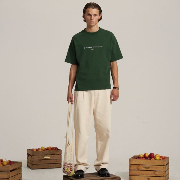 Bram’s Fruit Je Voudrais T-shirt Donker Groen
