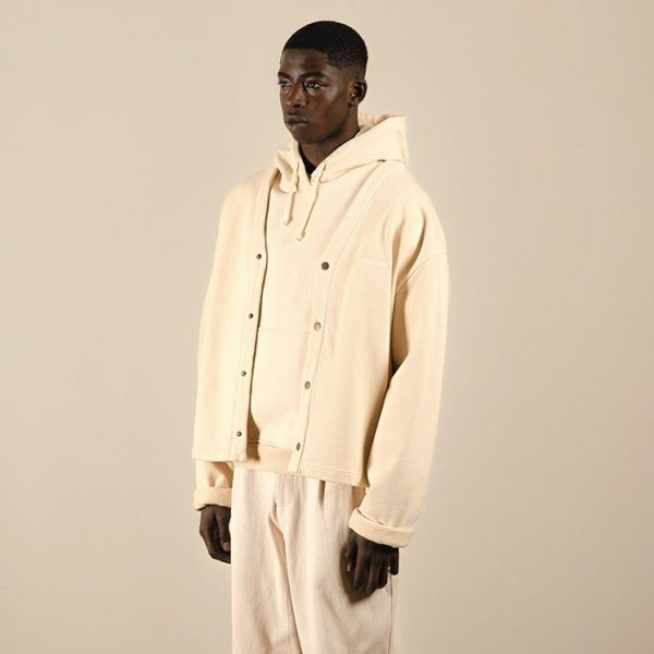 Bram's Fruit Jersey Cardigan Beige