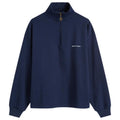 Bram's Fruit Lemon Buckle Quarter Zip Sweater Navy