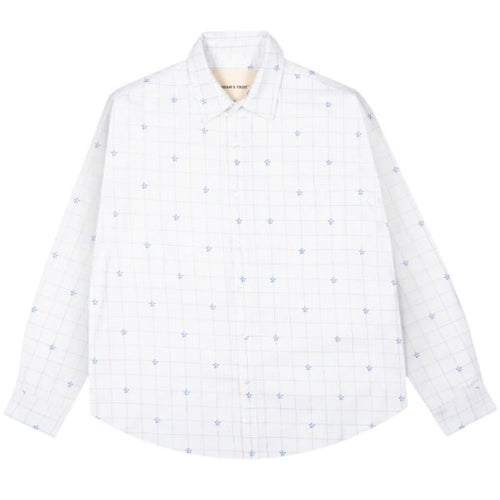 Bram's Fruit Lemon Checkered Overhemd Wit/Blauw