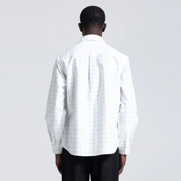 Bram's Fruit Lemon Checkered Overhemd Wit/Geel