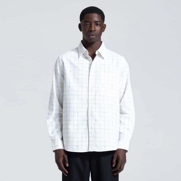 Bram's Fruit Lemon Checkered Overhemd Wit/Geel
