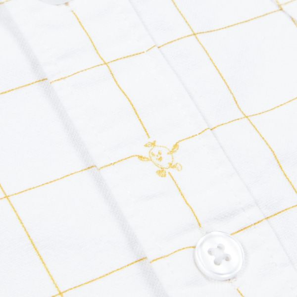 Bram's Fruit Lemon Checkered Overhemd Wit/Geel