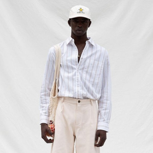 Bram's Fruit Lemon Pattern Overhemd Wit/Beige