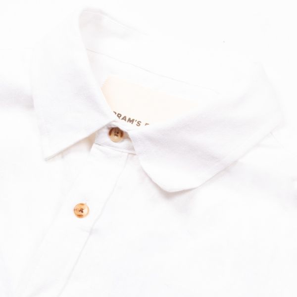 Bram's Fruit Linen Overhemd Off White