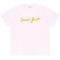 Bram’s Fruit Mum's Script Logo T-shirt Roze